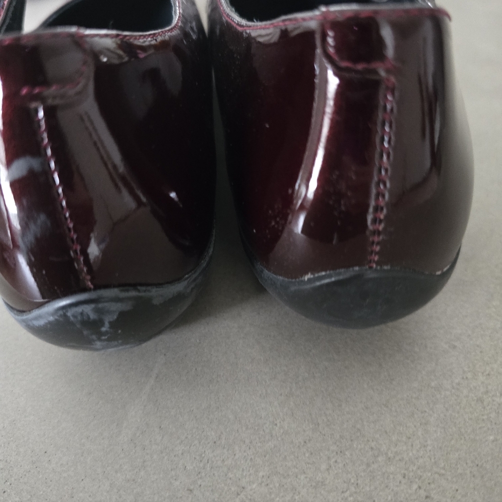 Dansko Opal Patent Mary Jane Flats in Black Cherry 38 7.5 8 - Picture 6 of 7
